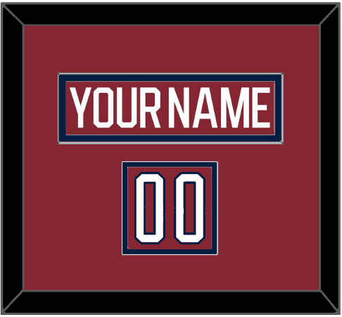 Washington Nameplate & Number (Shoulder) - 2015 Winter Classic Garnet - Signature Tier 2