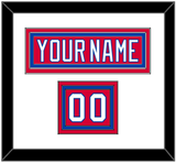 Washington Nameplate & Number (Shoulder) - Alternate Red (2018-2020) - Triple Mat 1