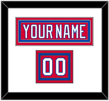 Washington Nameplate & Number (Shoulder) - Road Red (1987-1995) - Premier Tier 1