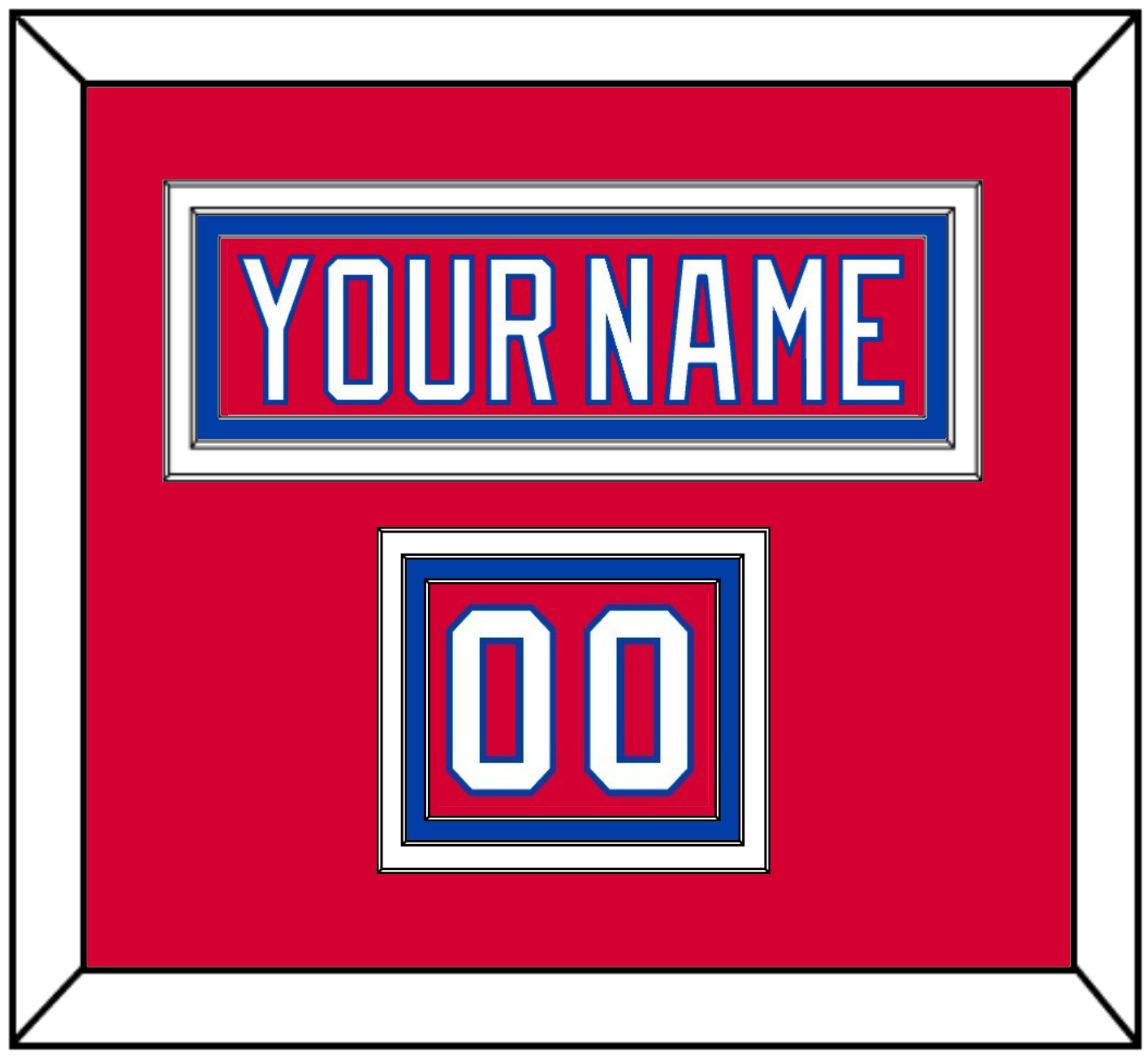 Washington Nameplate & Number (Shoulder) - Alternate Red (2018-2020) - Premier Tier 2