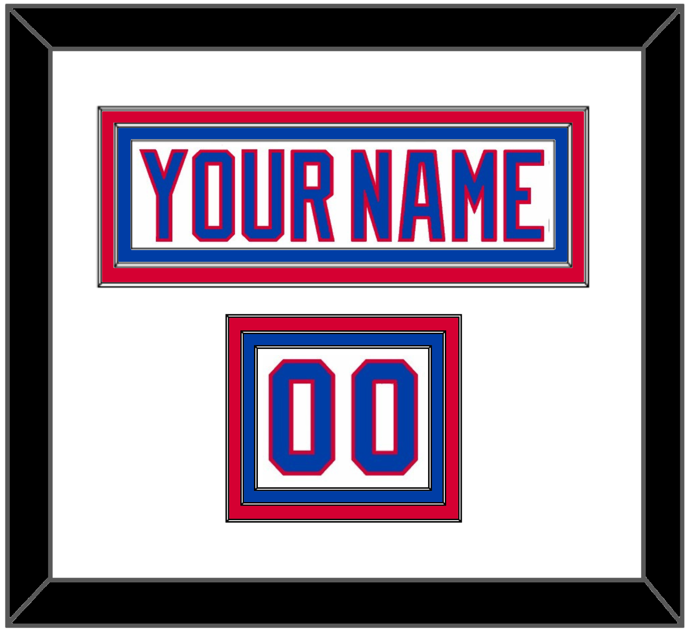 Washington Nameplate & Number (Shoulder) - Home White (1987-1995) - Premier Tier 1