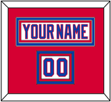 Washington Nameplate & Number (Shoulder) - Home White (1987-1995) - Triple Mat 2