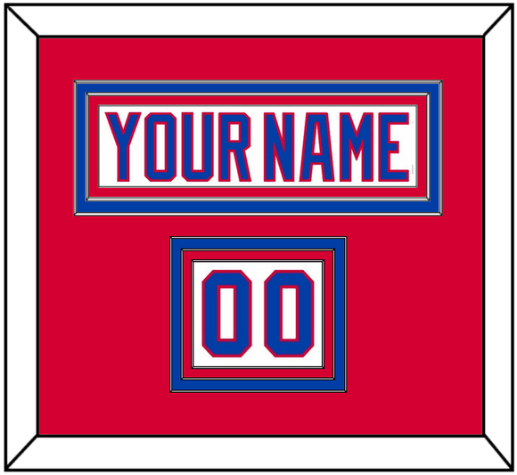 Washington Nameplate & Number (Shoulder) - 2011 Winter Classic White Jersey - Triple Mat 2
