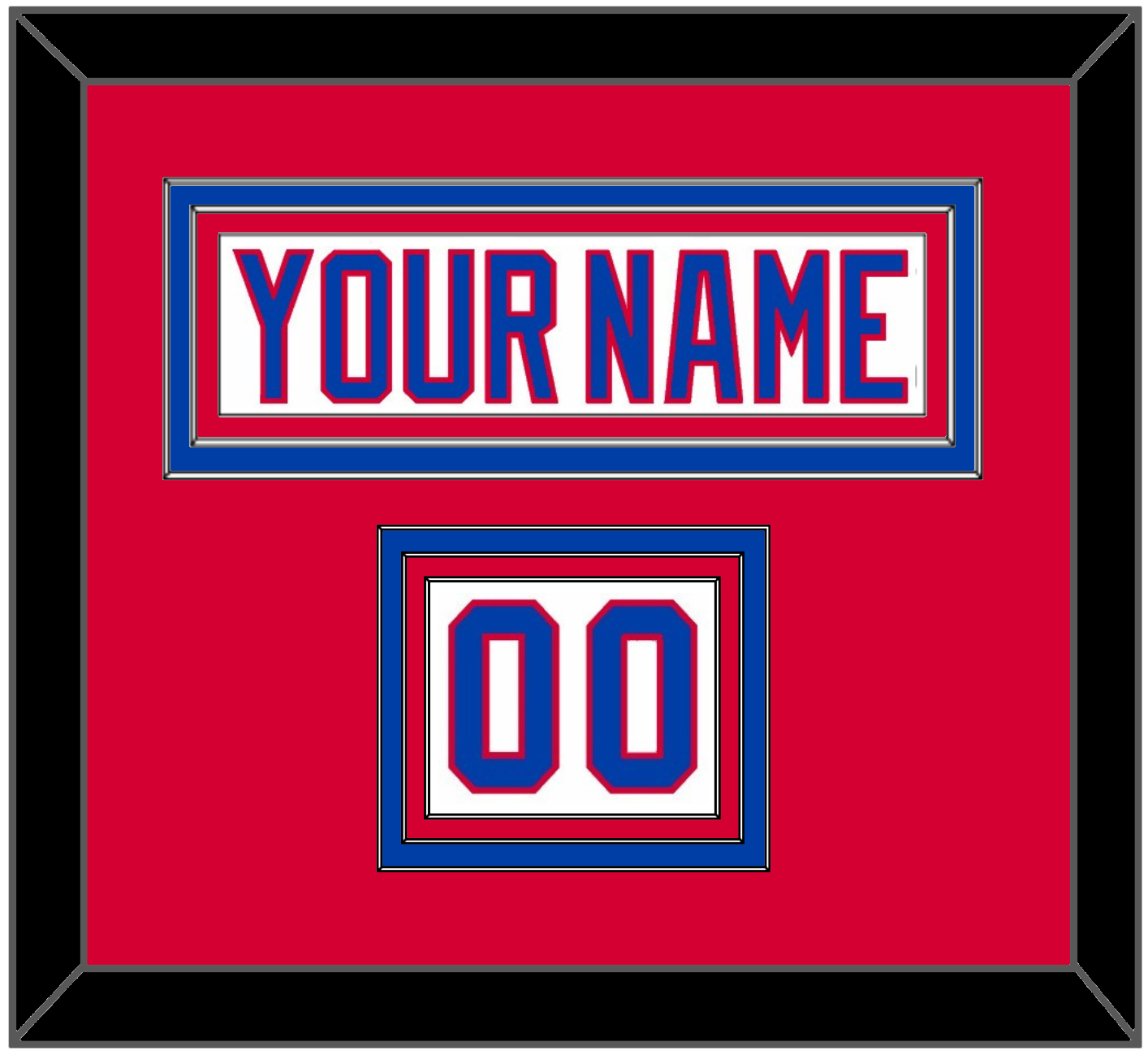 Washington Nameplate & Number (Shoulder) - 2011 Winter Classic White Jersey - Premier Tier 2