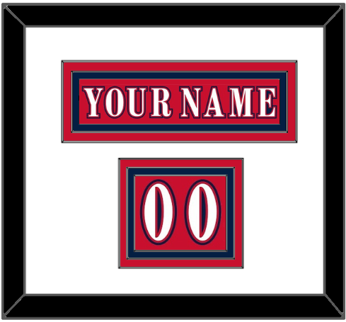 Washington Nameplate & Number (Shoulder) - Reverse Retro Red (2020-2021) - Premier Tier 1