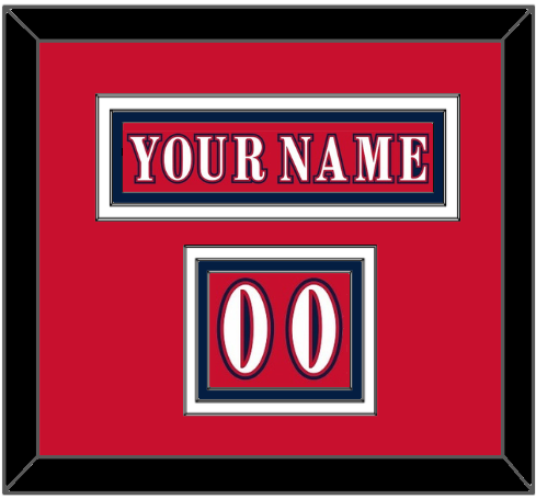 Washington Nameplate & Number (Shoulder) - Reverse Retro Red (2020-2021) - Premier Tier 3