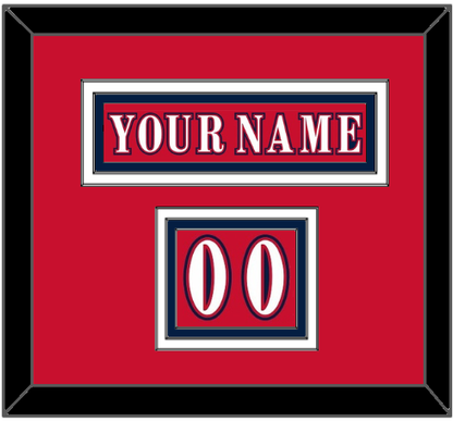 Washington Nameplate & Number (Shoulder) - Reverse Retro Red (2020-2021) - Premier Tier 3