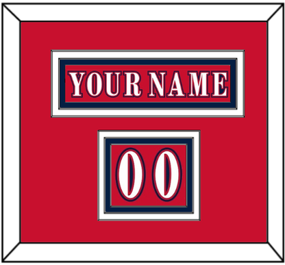 Washington Nameplate & Number (Shoulder) - Reverse Retro Red (2020-2021) - Premier Tier 3