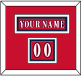 Washington Nameplate & Number (Shoulder) - Reverse Retro Red (2020-2021) - Triple Mat 3