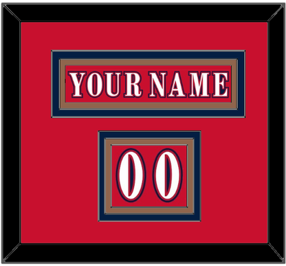 Washington Nameplate & Number (Shoulder) - Reverse Retro Red (2020-2021) - Premier Tier 4