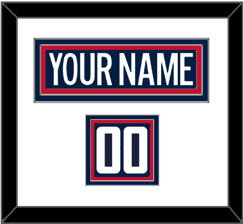 Washington Nameplate & Number (Shoulder) - Alternate Blue - Triple Mat 1