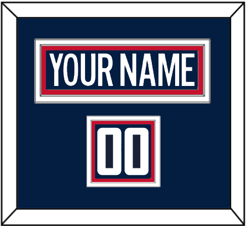 Washington Nameplate & Number (Shoulder) - Alternate Blue - Triple Mat 2