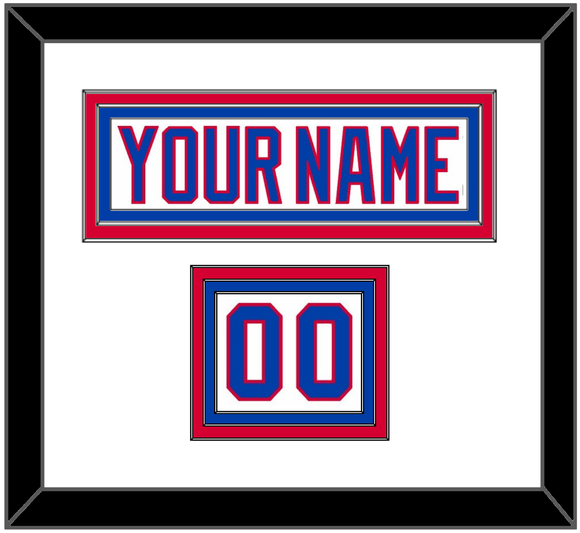 Washington Nameplate & Number (Shoulder) - 2011 Winter Classic White Jersey - Triple Mat 1