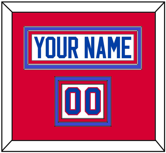 Washington Nameplate & Number (Shoulder) - Home White (1979-1987) - Premier Tier 2