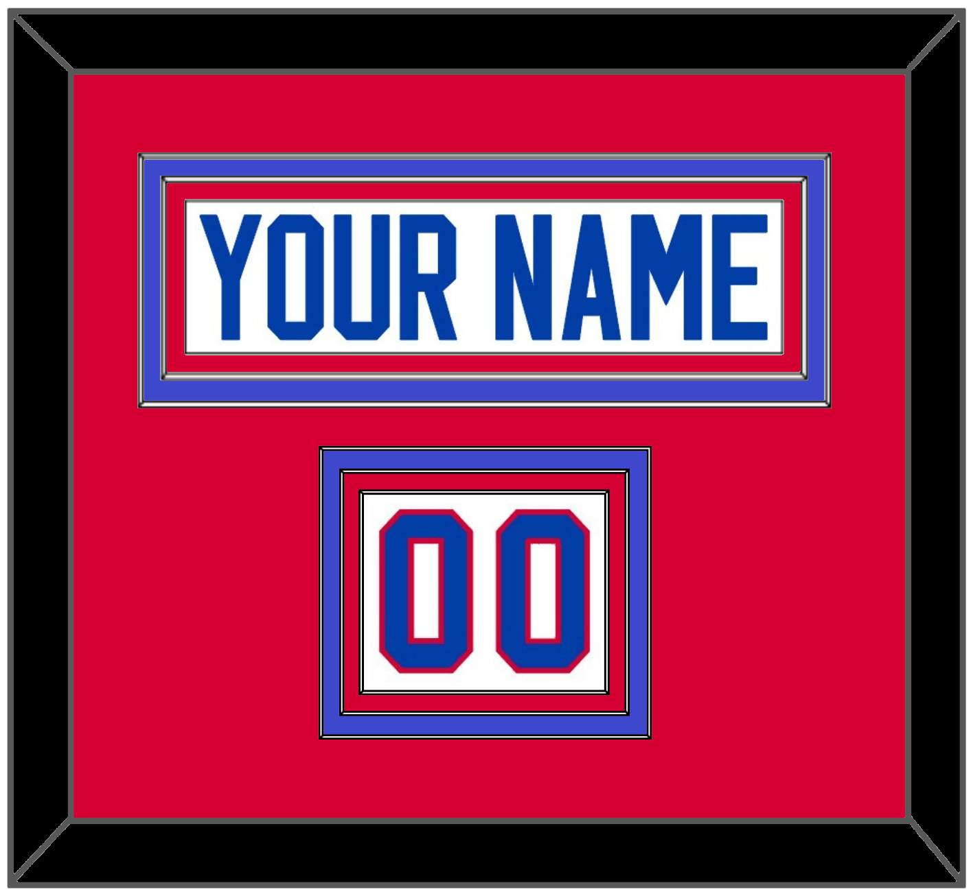 Washington Nameplate & Number (Shoulder) - Home White (1979-1987) - Premier Tier 2