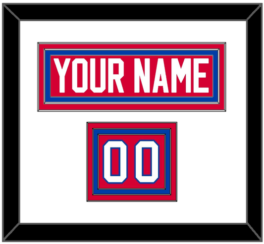 Washington Nameplate & Number (Shoulder) - Road Red (1979-1987) - Premier Tier 1
