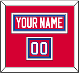 Washington Nameplate & Number (Shoulder) - Road Red (1979-1987) - Triple Mat 2