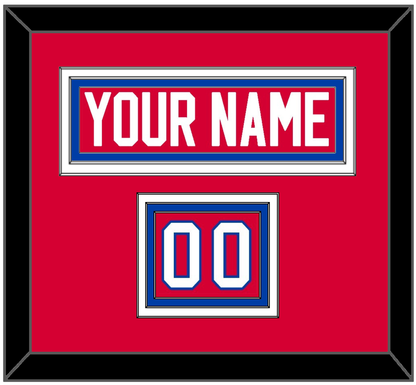 Washington Nameplate & Number (Shoulder) - Road Red (1979-1987) - Premier Tier 2