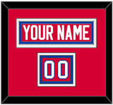 Washington Nameplate & Number (Shoulder) - Road Red (1979-1987) - Triple Mat 2