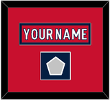 Washington Nameplate & 2018 Stanley Cup Finals Patch - Home Red - Single Mat 1