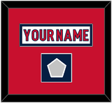 Washington Nameplate & 2018 Stanley Cup Finals Patch - Road White - Single Mat 1