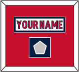 Washington Nameplate & 2018 Stanley Cup Finals Patch - Road White - Single Mat 1