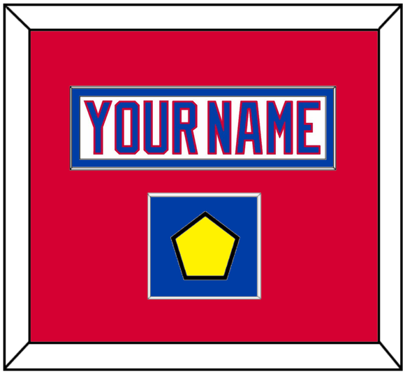 Washington Nameplate & 2011 Winter Classic Patch - White Jersey - Single Mat 2