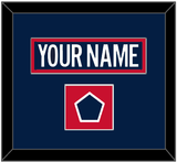 Washington Nameplate & 2018 Stadium Series Patch - Blue Jersey - Single Mat 2