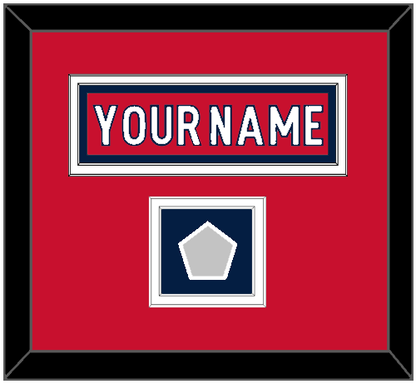 Washington Nameplate & 2018 Stanley Cup Champions Patch - Home Red - Signature Tier 1