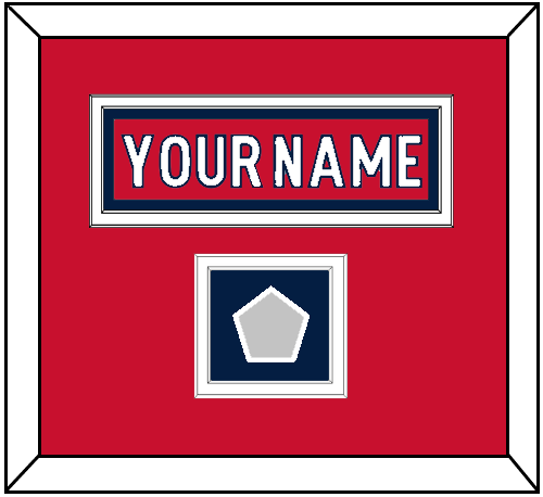 Washington Nameplate & 2018 Stanley Cup Champions Patch - Home Red - Signature Tier 1