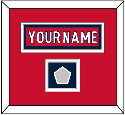 Washington Nameplate & 2018 Stanley Cup Champions Patch - Home Red - Signature Tier 1