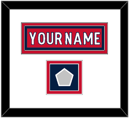 Washington Nameplate & 2018 Stanley Cup Champions Patch - Home Red - Signature Tier 2