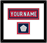 Washington Nameplate & 2018 Stanley Cup Finals Patch - Home Red - Double Mat 2