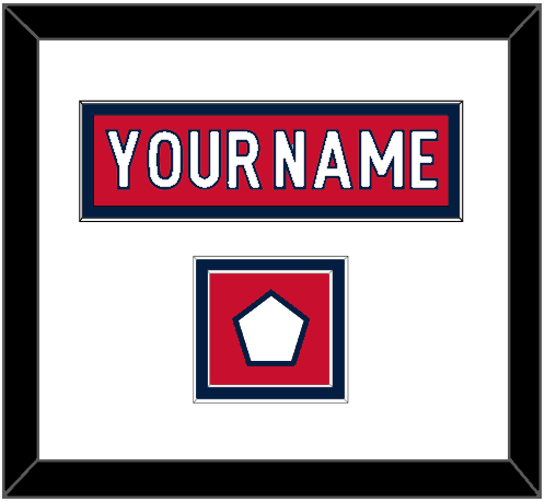 Washington Nameplate & Jersey Logo Patch - Home Red - Signature Tier 2