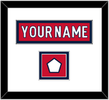 Washington Nameplate & Jersey Logo Patch - Home Red - Double Mat 2