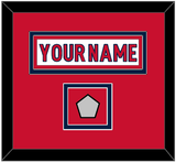 Washington Nameplate & 2018 Stanley Cup Finals Patch - Road White - Double Mat 1