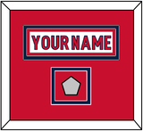 Washington Nameplate & 2018 Stanley Cup Finals Patch - Road White - Double Mat 1