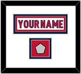 Washington Nameplate & 2018 Stanley Cup Finals Patch - Road White - Double Mat 2