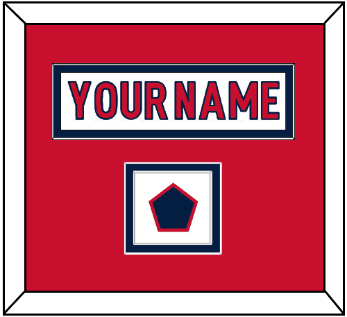 Washington Nameplate & Jersey Logo Patch - Road White - Signature Tier 1