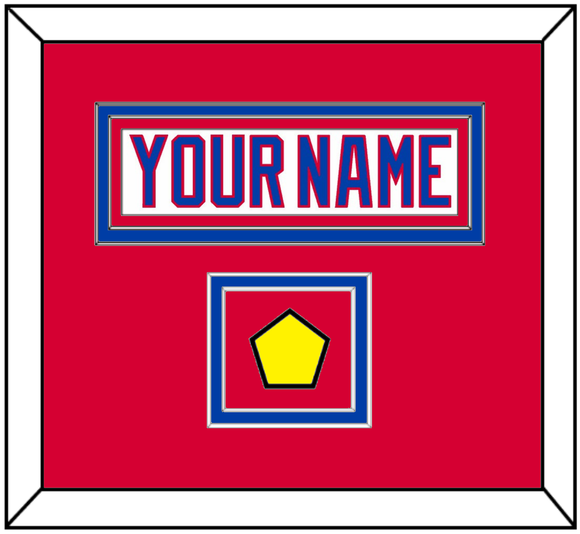 Washington Nameplate & 2011 Winter Classic Patch - White Jersey - Double Mat 2