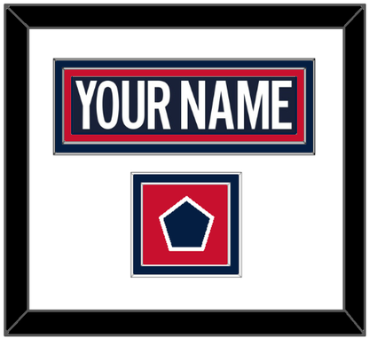 Washington Nameplate & 2018 Stadium Series Patch - Blue Jersey - Signature Tier 1