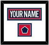 Washington Nameplate & 2018 Stadium Series Patch - Blue Jersey - Double Mat 1