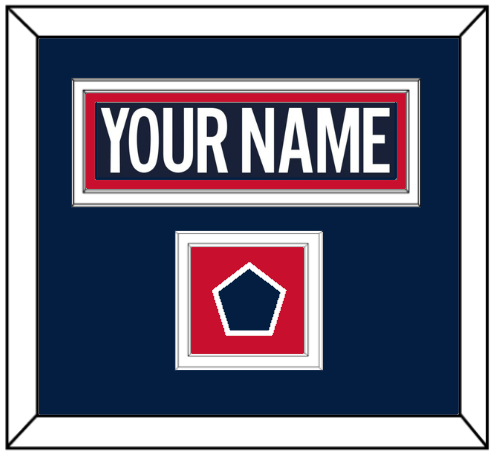 Washington Nameplate & 2018 Stadium Series Patch - Blue Jersey - Signature Tier 2
