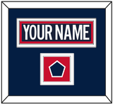 Washington Nameplate & 2018 Stadium Series Patch - Blue Jersey - Double Mat 2