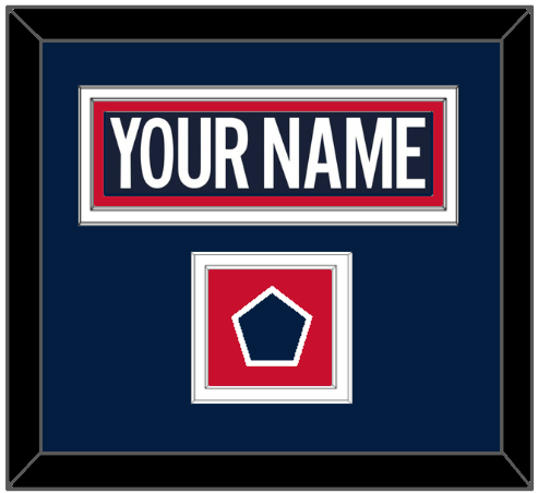 Washington Nameplate & 2018 Stadium Series Patch - Blue Jersey - Signature Tier 2