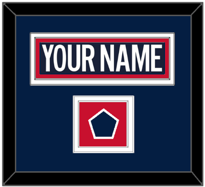 Washington Nameplate & 2018 Stadium Series Patch - Blue Jersey - Signature Tier 2
