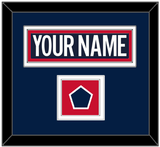 Washington Nameplate & 2018 Stadium Series Patch - Blue Jersey - Double Mat 2