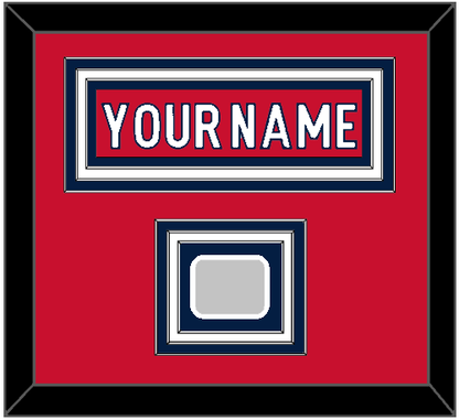 Washington Nameplate & 2018 Stanley Cup Champions Patch - Home Red - Premier Tier 1