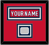 Washington Nameplate & 2018 Stanley Cup Champions Patch - Home Red - Triple Mat 1