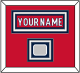 Washington Nameplate & 2018 Stanley Cup Finals Patch - Home Red - Triple Mat 1
